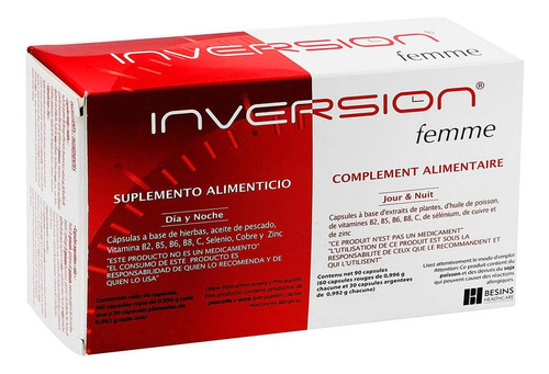 Suplemento Alimenticio Inversion Femme 90 Cápsulas