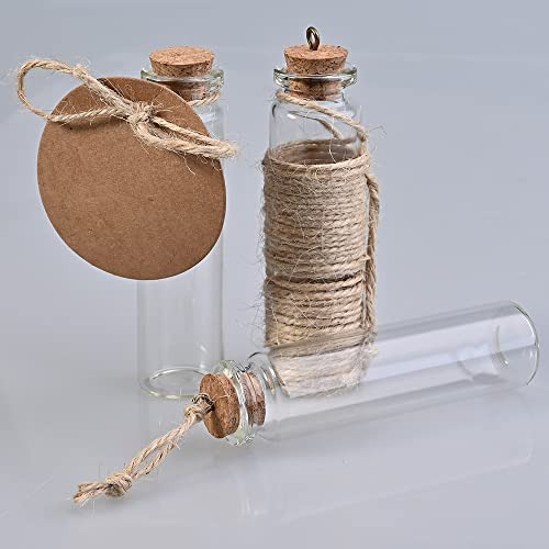 40 Piezas De Pequeñas Botellas De Vidrio De 20 Ml Corc...