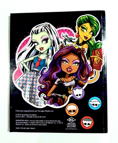 Livro: Fique Na Moda Com A Skullette ! - Monster High (Usado)