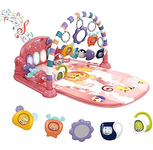 Baby Play Mat Baby Gym, Kick And Play Piano Tummy Time Baby 