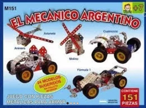 El Mecanico Argentino M151 Mecano Para Armar 151 Piezas