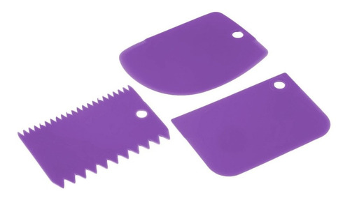 Espátulas Texturizadoras Tortas Set Raspadores Glaseado 3pcs