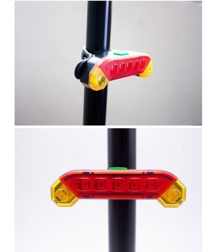 Imagen 3 de 3 de Accesorio Para Bicicleta Luz Recargable Con Cargador
