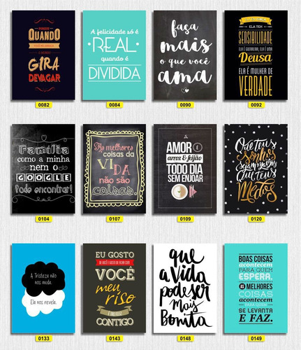 Placas Decorativas - Frases/pensamentos - Promoção - 20x30
