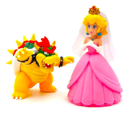 Bowser & Princesa Peach Pelicula Mario Bros Nintendo S
