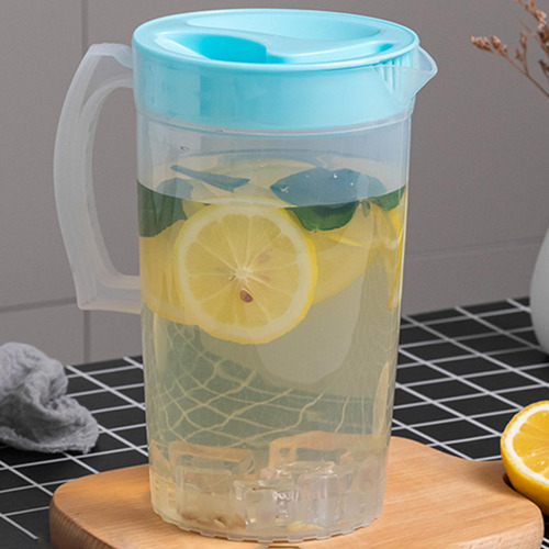 Jarra De Agua Con Jarra De Agua De Tapa Con Mango, Agua Azul