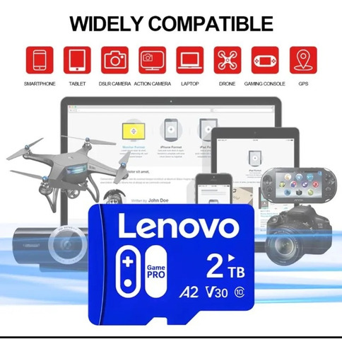 Memoria Micro Sd Lenovo 2 Terabytes Alta Velocidad Clase 10 
