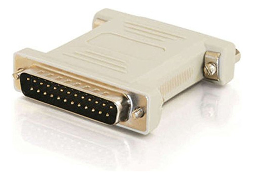 Macho Hembra Serial Null Modem Adaptador Beige