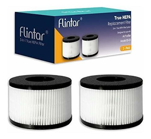 Flintar Bs-03 Filtro De Repuesto True Hepa 3 En 1, Compatibl