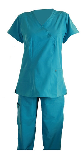 Imagen 2 de 8 de Uniforme Medico Scrub Gorro Pijama Quirurgica Conjunto Dama