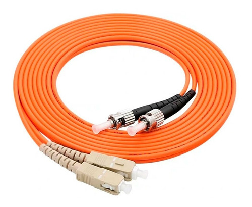 Sc/st 3 Mts Om2 Multimodo Duplex Fibra Óptica Patch Cord