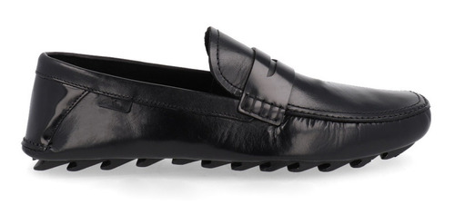 Zapato Mocasín Para Hombre Trender Negro Y Suela Dentada