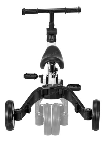 Triciclo Bicicleta De Equilibrio 3 En 1 Para Niños Infantil Blanco