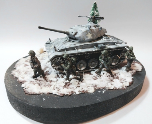 Diorama M 24 Chaffee 1/72 Hasegawa 2 Gm