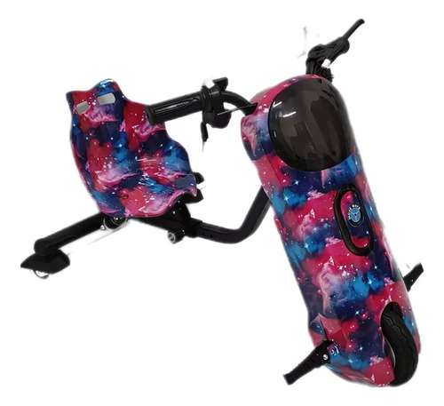 Triciclo Elétrico Scooter Drift 250w 3 Velocidades Cor Pink E Blue