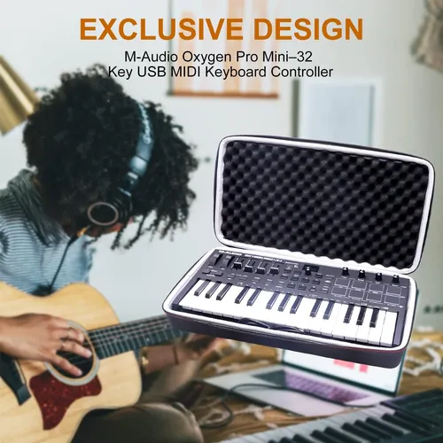 Ltgem Case Duro Para M-audio Oxygen Pro Mini-32 Controlador
