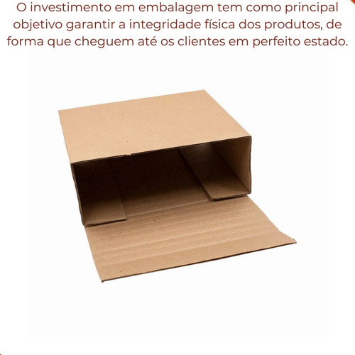 Kit Com 10 Caixas De Papelão Montável Para Livros 26x19x03