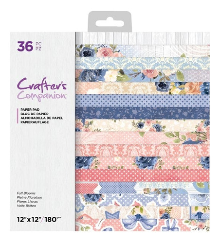 Papel Para Scrapbook Full Blooms. Crafter´s Companion.