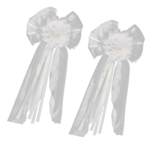 2 Uds. De Lazos Pew Para Boda, Decoraciones 30 Cm X 55 Cm