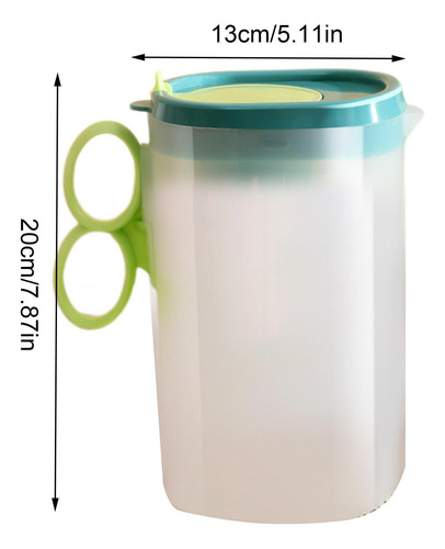 Jarra De Té Jarra Con Tapa Jarra De Agua De 2 2 L Con Recipi
