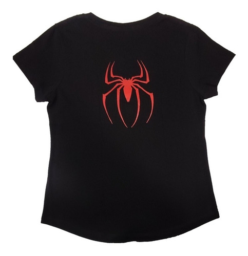 Dama Vengadores Marvel Camiseta Spider Man Avengers 