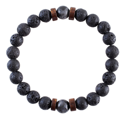 Imagen 4 de 10 de Pulsera Piedra Volcánica Energías