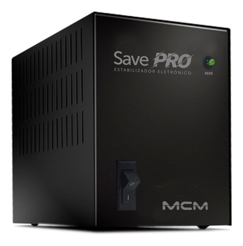 Estabilizador Eletrônico 300va Mcm Save Pro Monovolt 220v Cor Preto