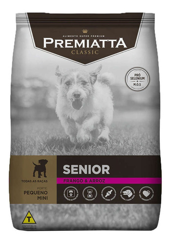 Ração Premiatta Cães Senior Sabor Frango E Arroz 3kg