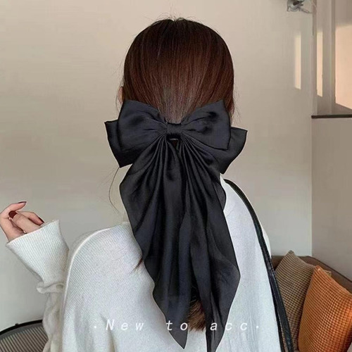 10pcs Lazos Grandes De Satén Para El Cabello,con Lazos