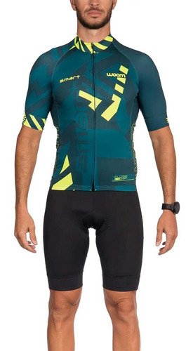 Camisa Woom Masculina Smart Way Green Verde Ciclismo Bike