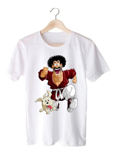 Remera Blanca Dragon Ball Z Mr Satan - Anime