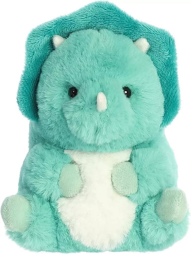 Cor Aurora Rolly Pet Peluche Suave Dinosaurio Triceratops