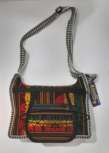 Imagen 2 de 3 de Cartera Morral Bolso Bandolera Aguayo Artesanal Chico