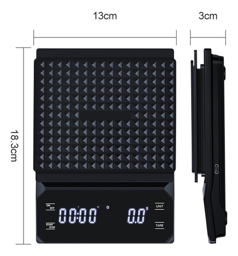 Báscula De Café, Báscula Electrónica De 3kg/0,3g Para