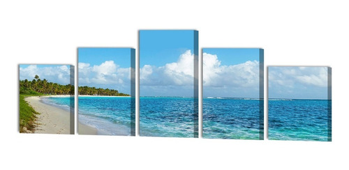 Cuadro Playa Cayo Sombrero Morrocoy Multipanel Foto Canvas