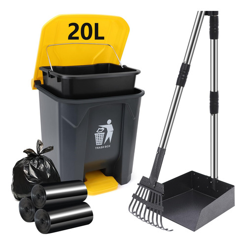 Cubo De Basura Para Excremento De Perro Itefdtutne 20l