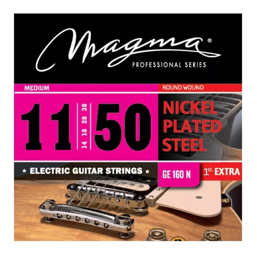 Encordado Magma Ge160n Para Guitarra Eléctrica 011-050