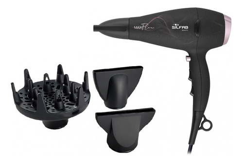 Secador De Pelo Profesional Difusor Rulos 2200w Silfab By568