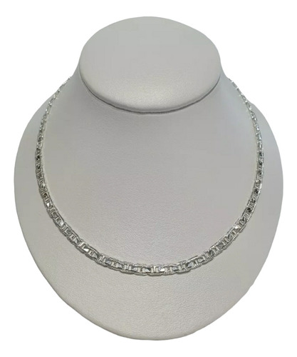 Cadena 1 Y 1 Diamantada Plata Ley.925