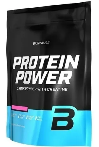 Protein Power Con Creatina - Biotechusa - 1 Kilo - Frutilla