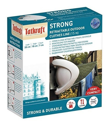 Imagen 6 de 6 de Tendel Retractil Resistente A La Intemperie Y Oxido - Blanco