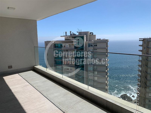 Venta Departamento En Reñaca De 2 Dormitorios, Vista Al Mar