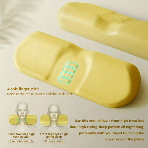 Almofada Cervical Para Dormir Travesseiro Lombar Suave