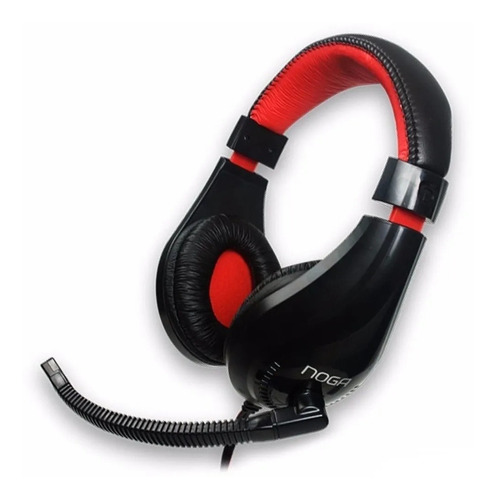 Auriculares gamer Noga Stormer NG-8620 negro y rojo