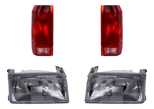 Set Calaveras + Faros Depo Ford F-150 1992-1996