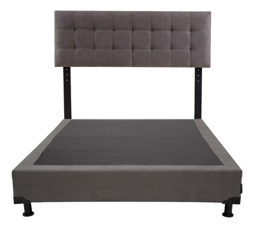 Cabecera + Box Queen Size Dicasa Catania Gris