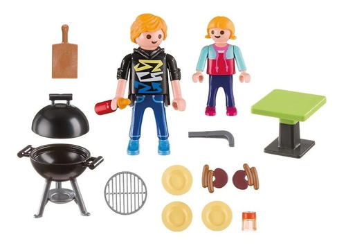Playmobil Family Fun 5649 - Maletin Asador Parrilla