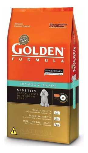 Ração Golden Cães Adultos Raças Pequenas Frango 15 Kg