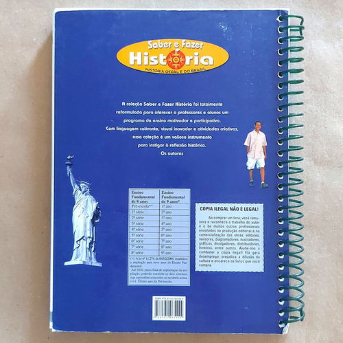 Livro Saber E Fazer História Geral Do Brasil 8a Ano Consolidação Do Capitalismo E Brasil Império Gilberto Cotrim / Jaime Rodrigues Livro Do Professor 4a Ed. 2007 (Usado)