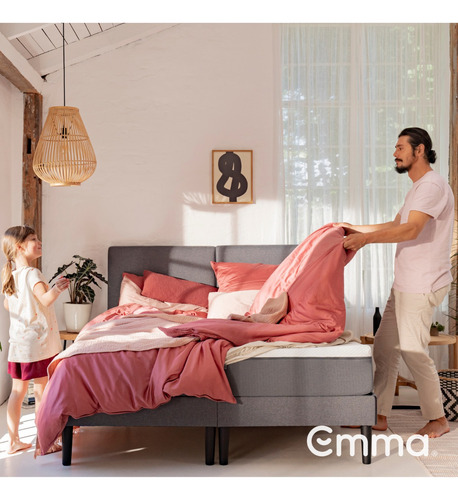 Imagen 3 de 7 de Colchón Emma Hybrid Premium 2 Plazas 150 Cm X 190cm X 24 Cm